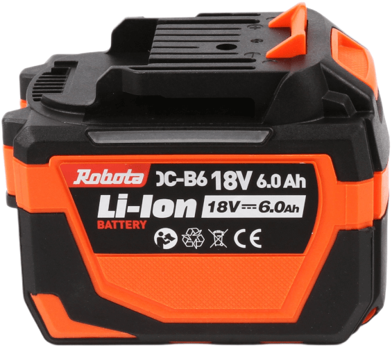 Akku DC-B6 18 V 6,0 Ah, Robota