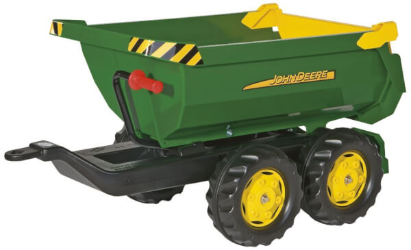 Kippiperävaunu polkutraktoriin, John Deere "half pipe" - Rolly Toys