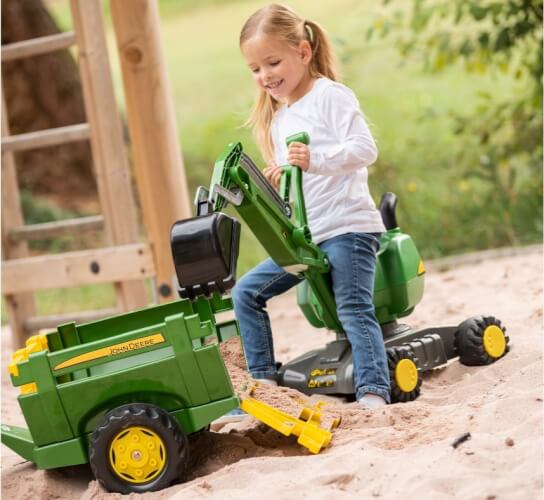 Päältäajettava John Deere -kaivinkone, Rolly Toys