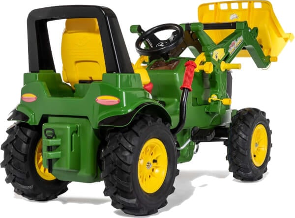Polkutraktori etukuormaajalla ja ilmakumipy&ouml;rill&auml; John Deere 7310R, Rolly Toys