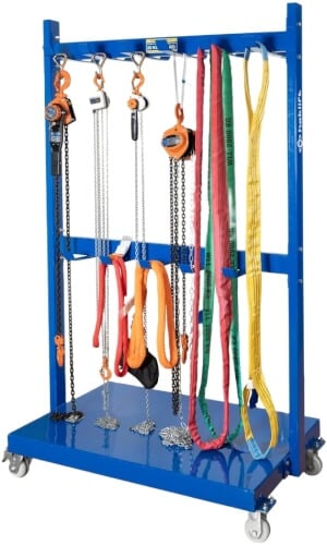 Nailonpy&ouml;r&auml;setti nostoapuv&auml;lineiden s&auml;ilytystelineeseen, Haklift