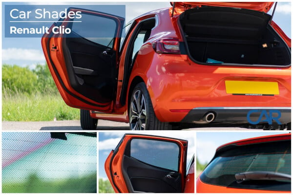 Häikäisysuojasarja Renault Clio (MKIV), 5 ovinen (2019➟), Car Shades