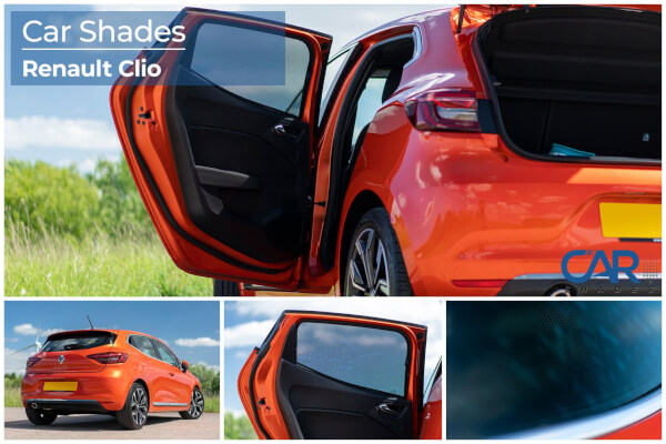 Häikäisysuojasarja Renault Clio (MKIV), 5 ovinen (2019➟), Car Shades