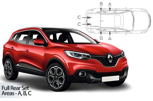 Häikäisysuojasarja Renault Kadjar, 5 ovinen (2015-2022), Car Shades