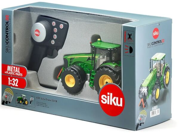 Kauko-ohjattava John Deere 8345R -leikkitraktori 1:32, Siku