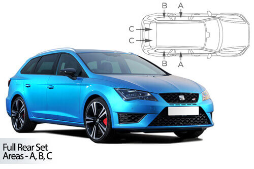 Häikäisysuojasarja Seat Leon, Farmari (2012-2020), Car Shades