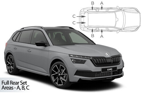 Häikäisysuojasarja Skoda Kamiq (2019➟), Car Shades