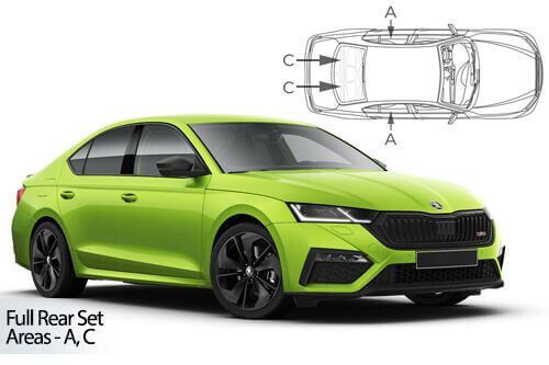 Häikäisysuojasarja Skoda Octavia, 5 ovinen (2020➟), Car Shades