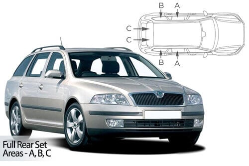 Häikäisysuojasarja Skoda Octavia, Farmari (2004-2013), Car Shades