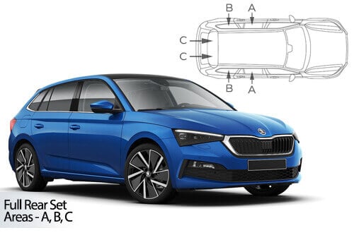 Häikäisysuojasarja Skoda Scala (2019➟), Car Shades