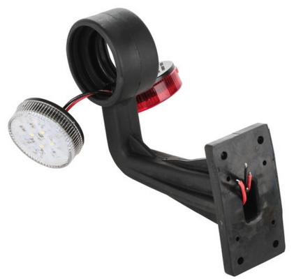 Led-&auml;&auml;rivalo 9-30 V, puna-valkoinen, CRX