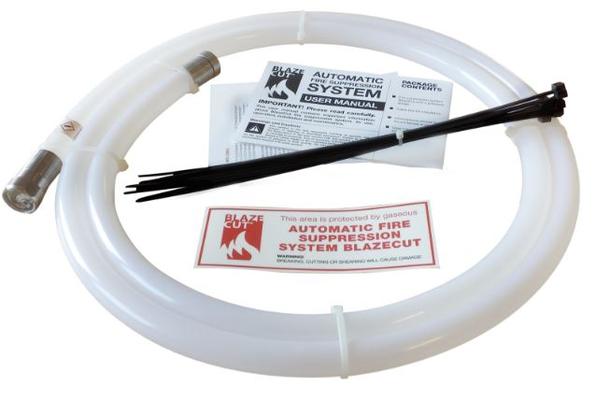 Automaattinen palonsammutusjärjestelmä moottoritilaan, BlazeCut - Sammutusletku 110 cm, tila enintään 0,35 m³