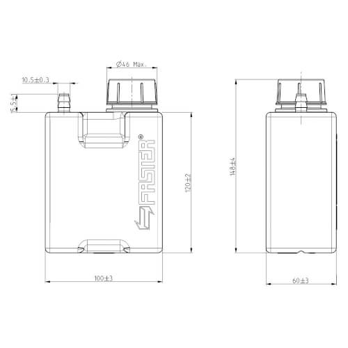 Öljynkeräyspullo, 600 ml