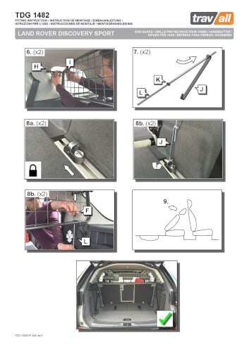 Koiraverkko autoon - Land Rover Discovery Sport (2014➟), Travall