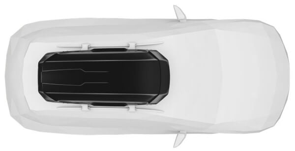 Suksiboksi Motion 3 L, kiiltävä musta, Thule