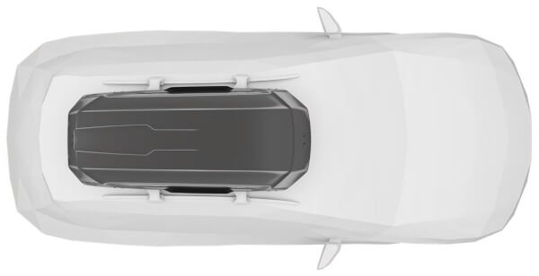 Suksiboksi Motion 3 L, kiiltävä titaani, Thule