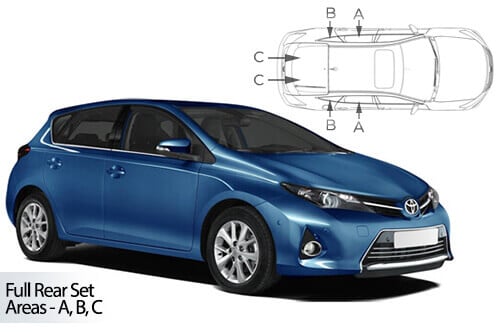 Häikäisysuojasarja Toyota Auris, 5 ovinen (2012-2018), Car Shades