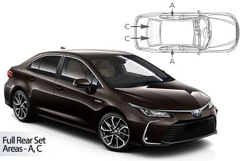 Häikäisysuojasarja Toyota Corolla, 4 ovinen (2018➟), Car Shades