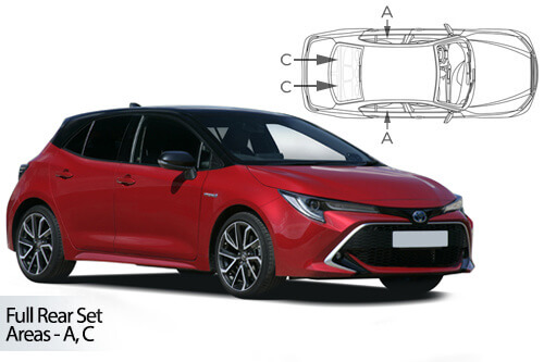 Häikäisysuojasarja Toyota Corolla, 5 ovinen (2018➟), Car Shades