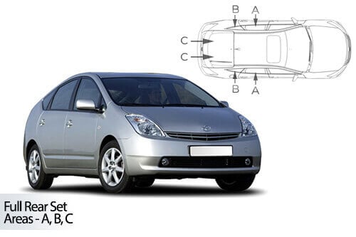 Häikäisysuojasarja Toyota Prius, 5 ovinen (2004-2009), Car Shades