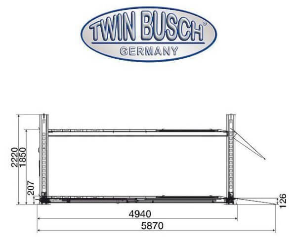 4-pilarinostin 4500 kg, Twin Busch