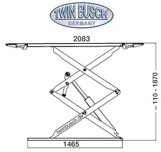 Saksinostin 3000 kg, Twin Busch