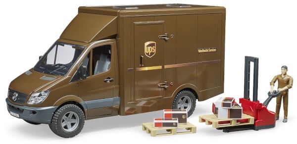 Lelu UPS kuljetusauto Mercedes-Benz Sprinter (1:16), Bruder