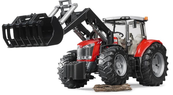 Lelu Traktori Massey Ferguson 7624 etukuormaajalla (1:16), Bruder