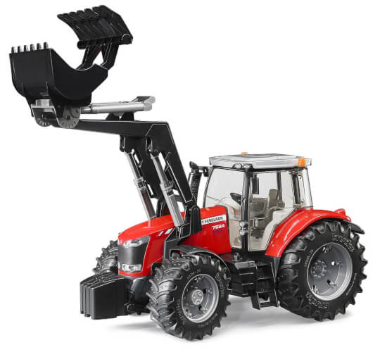 Lelu Traktori Massey Ferguson 7624 etukuormaajalla (1:16), Bruder