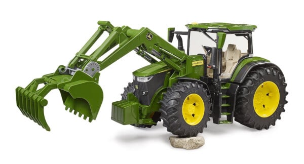 Lelu Traktori John Deere 7R etukuormaajalla (1:16), Bruder