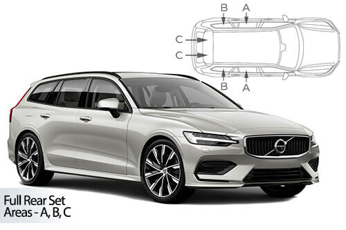 Häikäisysuojasarja Volvo V60, Farmari (2019➟), Car Shades