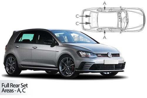 H&auml;ik&auml;isysuojasarja Volkswagen Golf MK 7 HB, 5 ovinen (2013-2020), Car Shades