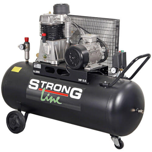 Kompressori 3-vaihe, 5,5 hp (musta), StrongLine