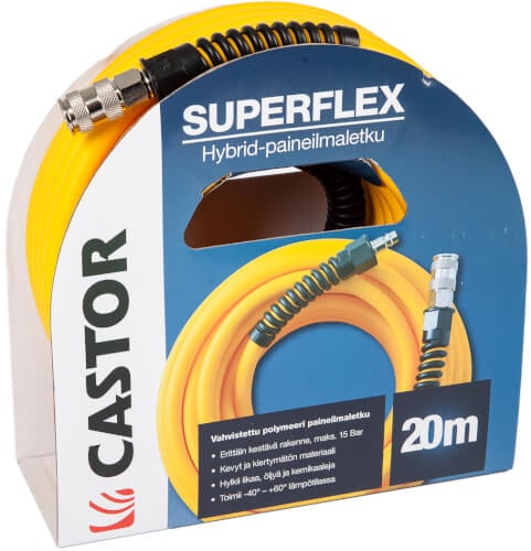 Paineilmaletku Superflex 3/8" (20 m), Castor