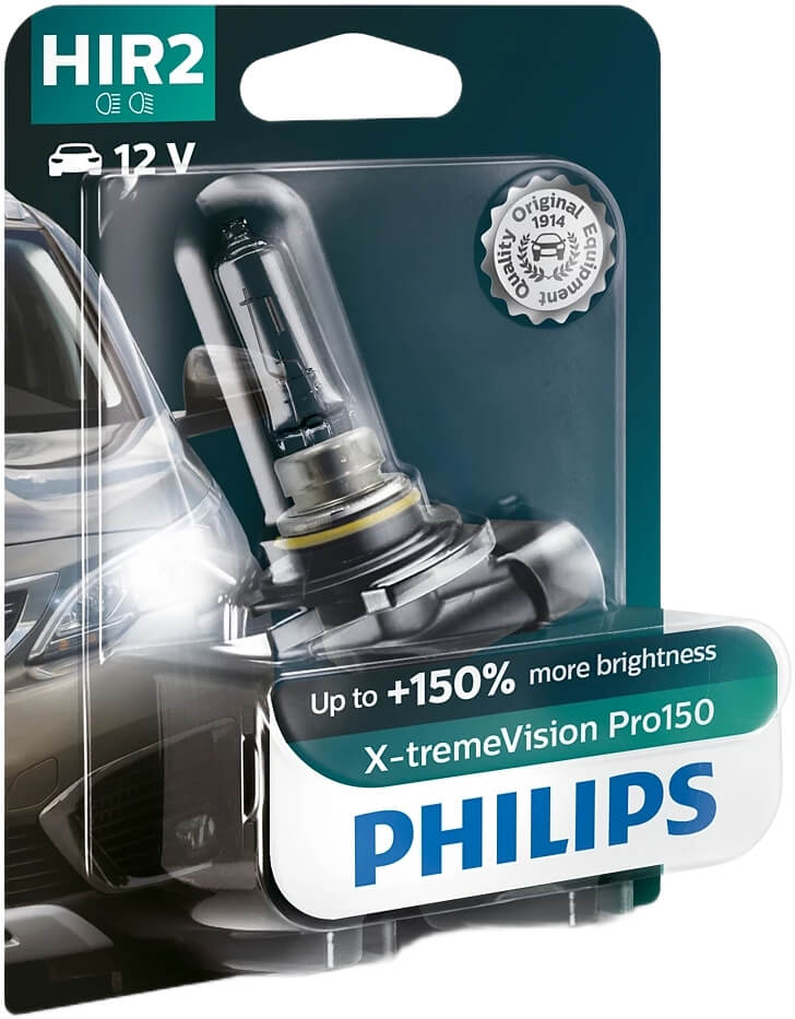 Ajovalopolttimo, HIR2, X-tremeVision Pro150, Philips