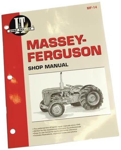 Ohjekirja Massey Ferguson 202, 204, 35, 50 ja TO35, Sparex