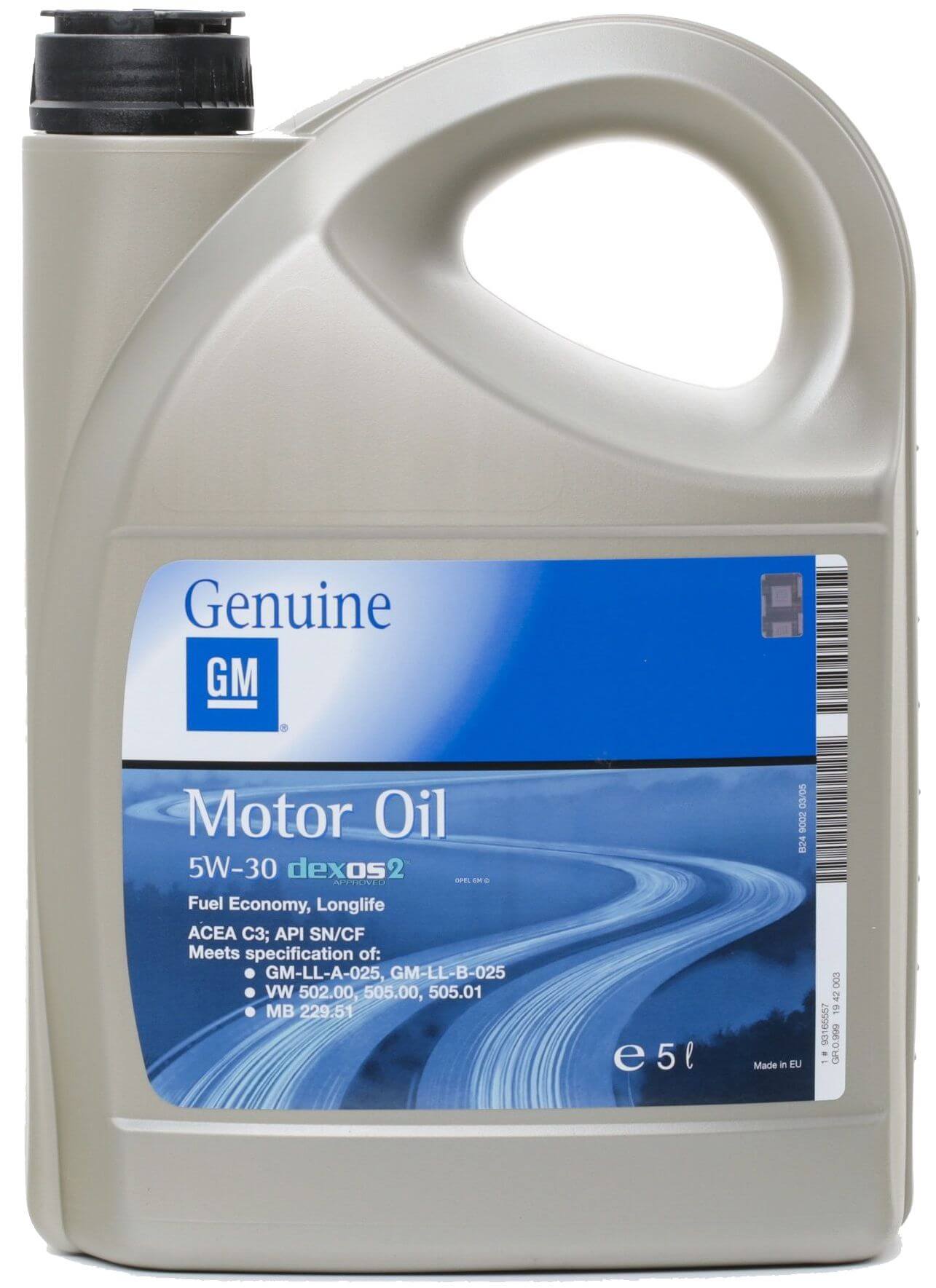 Moottoriöljy Dexos 2, 5W-30, GM 5 l