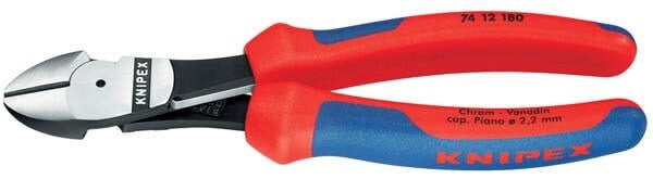 Voimasivuleikkurit jousella 2K 180 mm, Knipex