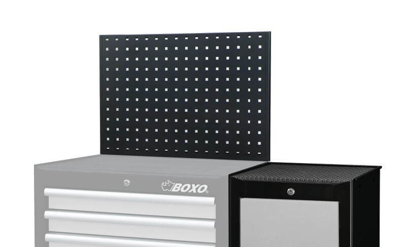 Reikälevytausta työkaluvaunuun, Boxo