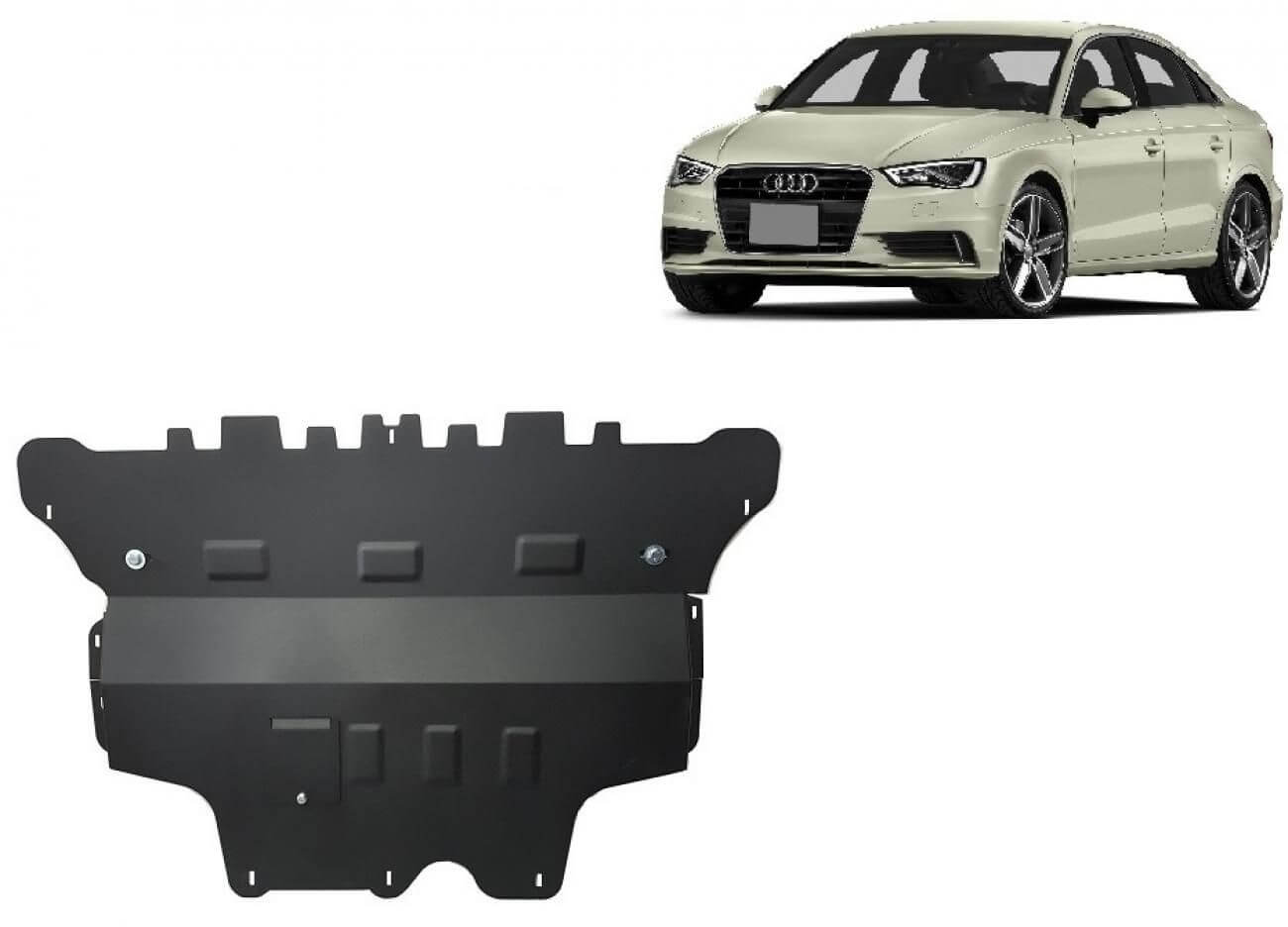 Pohjapanssari moottorille Audi A3 8V - manuaali (2012➟), terästä