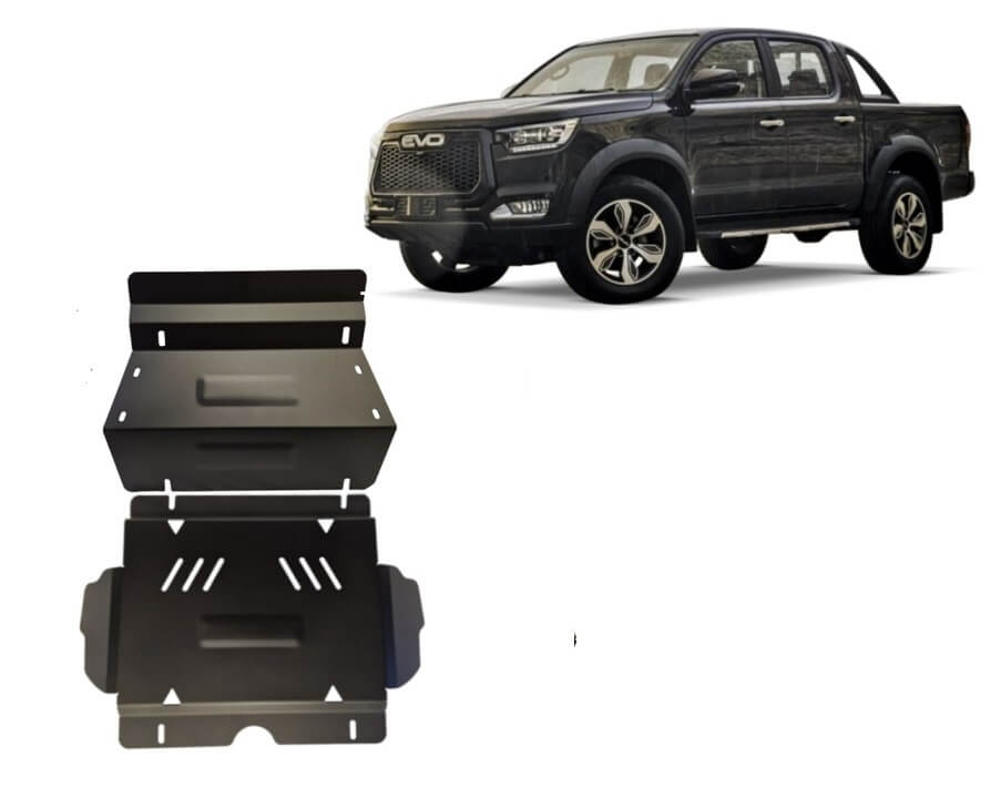 Pohjapanssari Evo Cross 4 (2018➟), moottori, jäähdytin, terästä