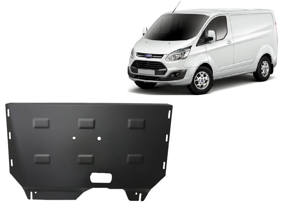Pohjapanssari Ford Transit Custom 2.2 TD (2013-2020), moottori, vaihdelaatikko, terästä