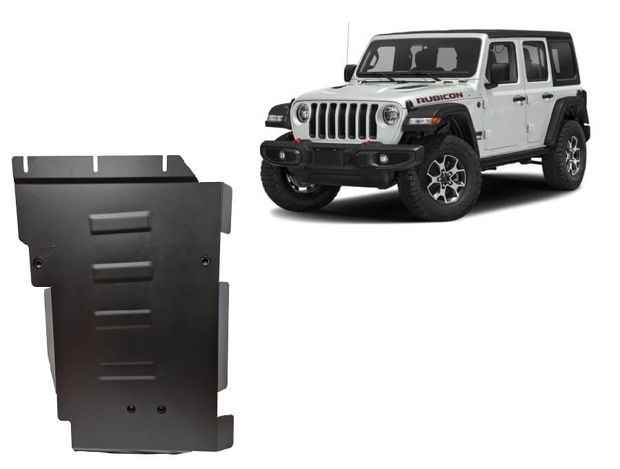 Pohjapanssari Jeep Wrangler (2017➟), vaihdelaatikko, terästä