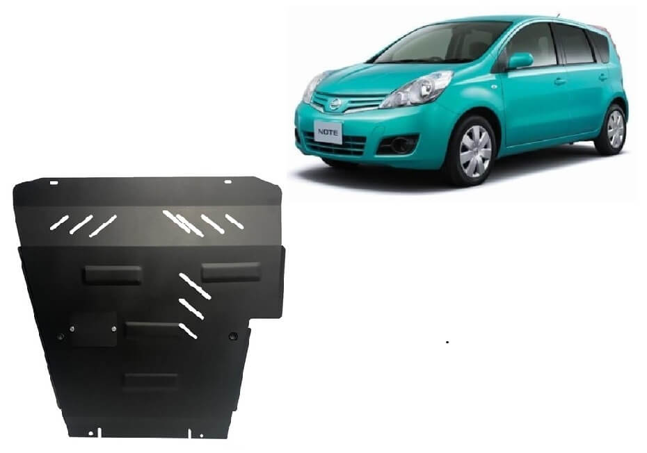 Pohjapanssari Nissan Note (2005-2013), moottori, vaihdelaatikko, terästä