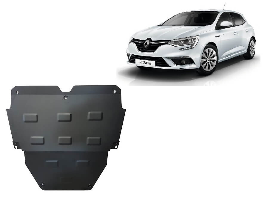 Pohjapanssari Renault Megane (2016➟), moottori, vaihdelaatikko, terästä