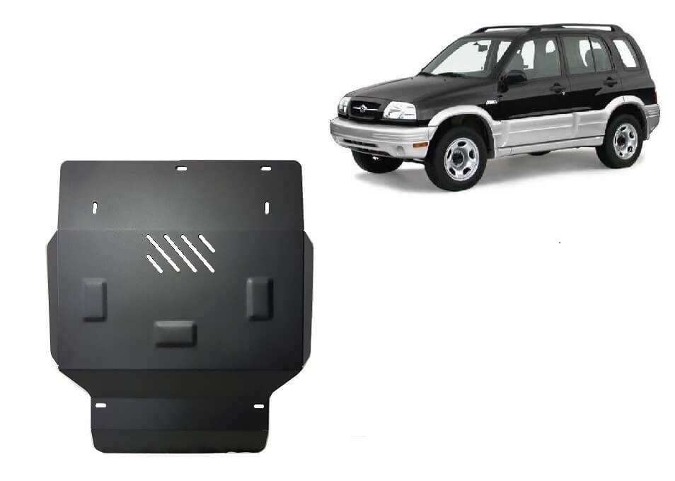 Pohjapanssari Suzuki Grand Vitara (1999-2005), moottori, jäähdytin, terästä