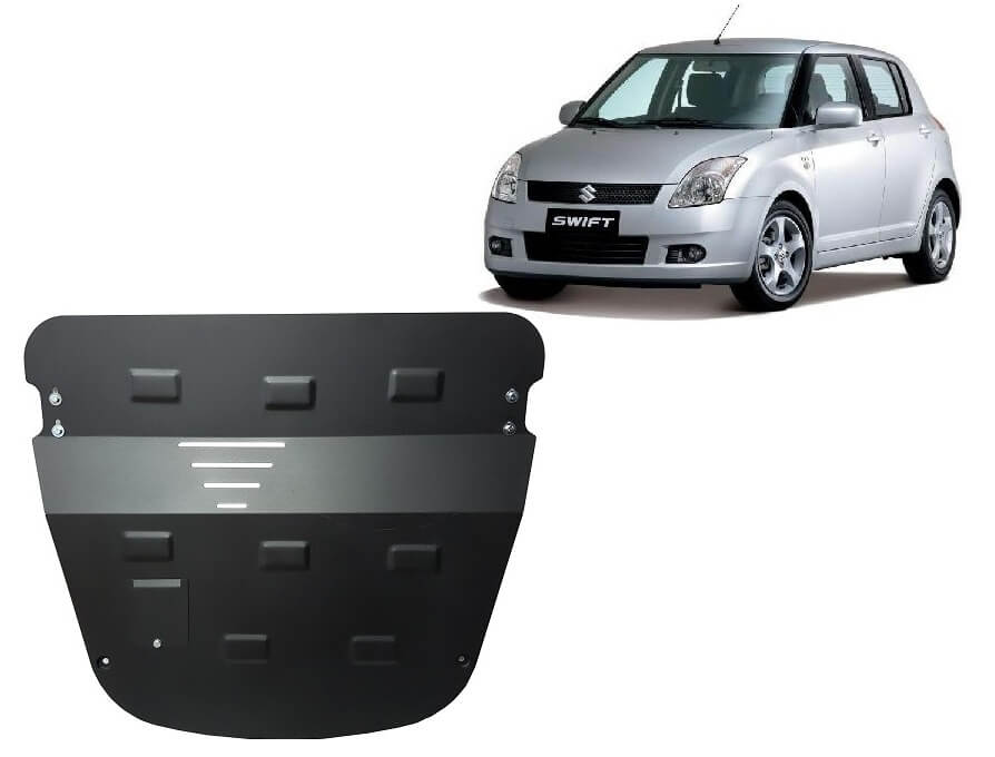 Pohjapanssari Suzuki Swift (2010-2017), moottori, vaihdelaatikko, terästä