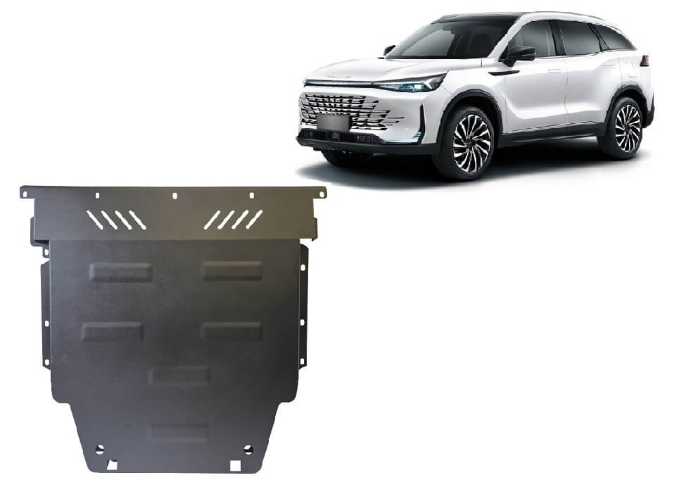 Pohjapanssari Baic X75 (2023➟), moottori, vaihdelaatikko, jäähdytin, terästä