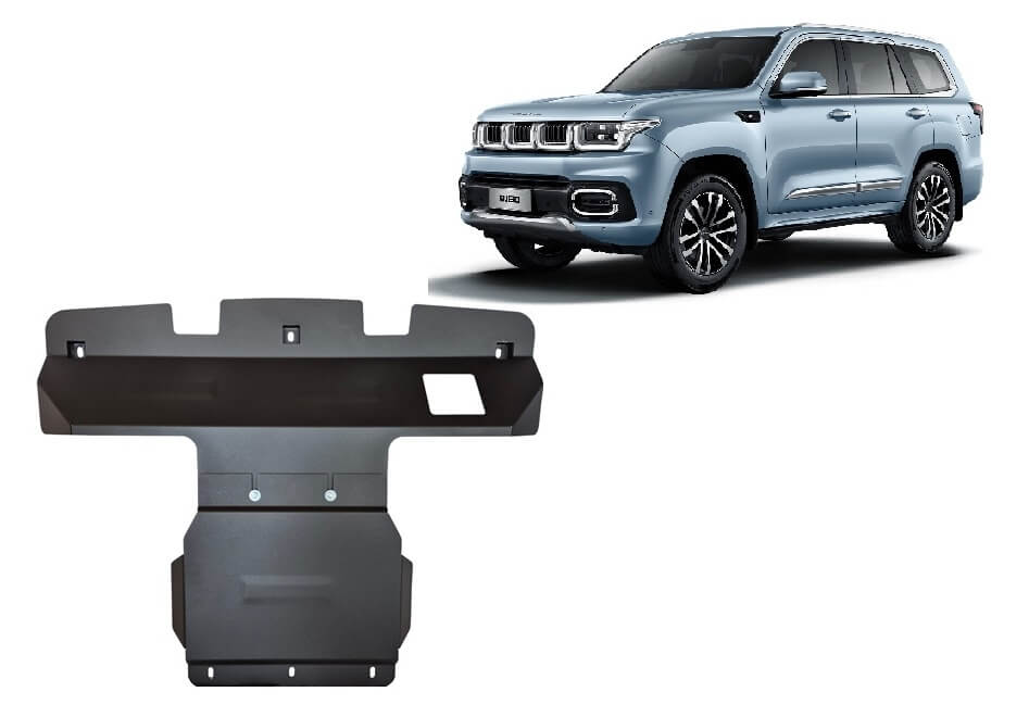 Pohjapanssari Baic BJ60 (2022➟), moottori, jäähdytin, etupuskuri, terästä