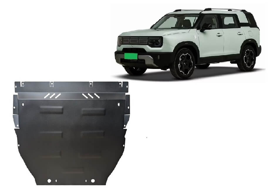 Pohjapanssari Baic BJ30 (2024➟), moottori, vaihdelaatikko, jäähdytin, etupuskuri, terästä